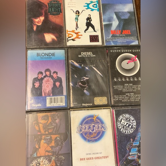 Lot of 9 Vintage Cassette Tapes! 1970s, 80s & 90s pop collection - Picture 1 of 4